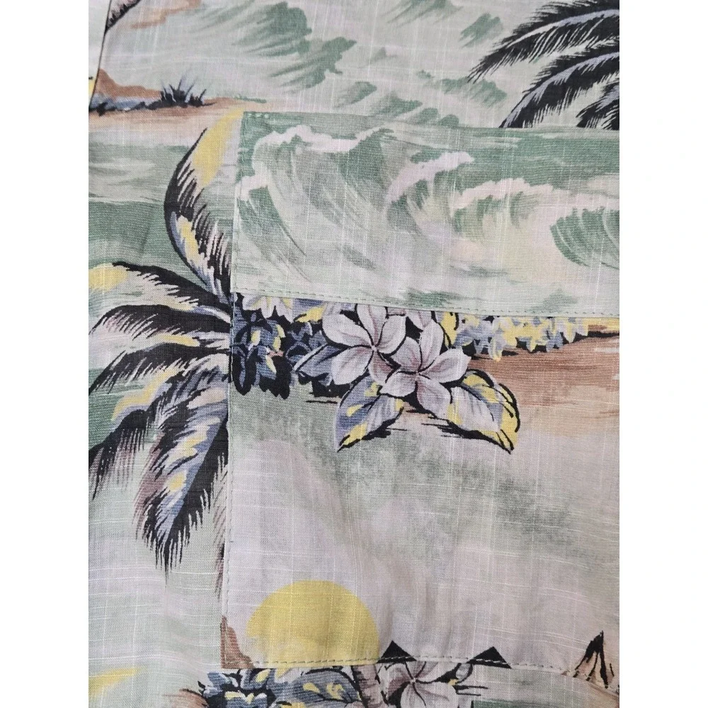 Zimmermann Vacay Shirt Short Sleeve Button Down Oversized Surf Printed Beach Med - Picture 7 of 12